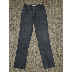 Abercrombie & Fitch Black 90s Straight Ultra High Rise Jeans 27 / 4R (28x31)